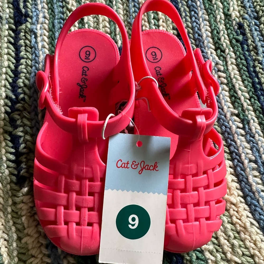 Cat & Jack Pink Sandals Slip-On Style